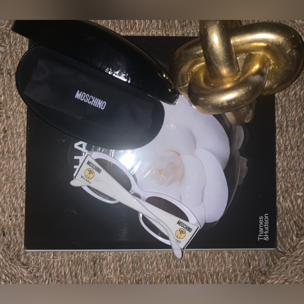 Vintage Moschino White Sunglasses